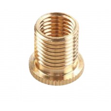 JDM shift gear knob adapter - gold alloy 10x1.25 and will convert to 12x1.25