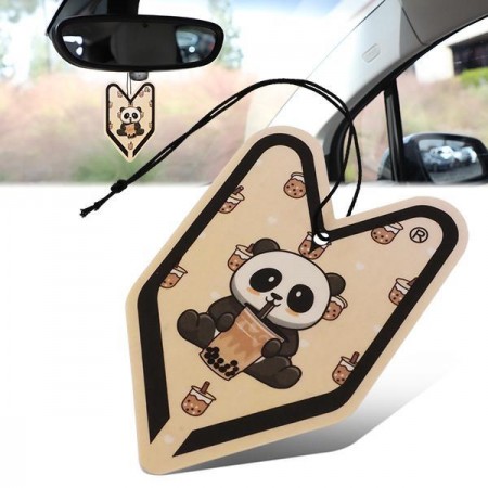 Treefrog Boba Panda Young Leaf Air Freshener - Black Milk Tea Scent