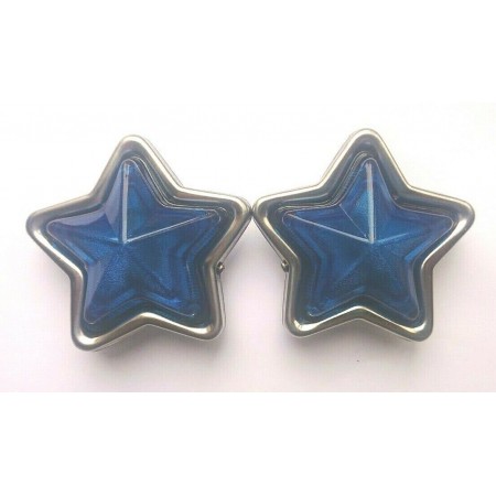 JDM Blue Star-Shaped Indicator Marker Lamps Set - 90mm 12V5W