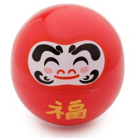 Japanese Daruma Moisturising Lip Balm - Red / Cherry