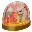 Maneki Neko JDM Lucky Cat Glitter Water Ball Snow Globe
