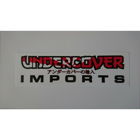 Undercover Imports Reverse Drift Logo Sticker Decal - Small 20x5cm