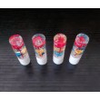 JDM Suichuuka Tyre Valve Cap Set - Round White and Clear